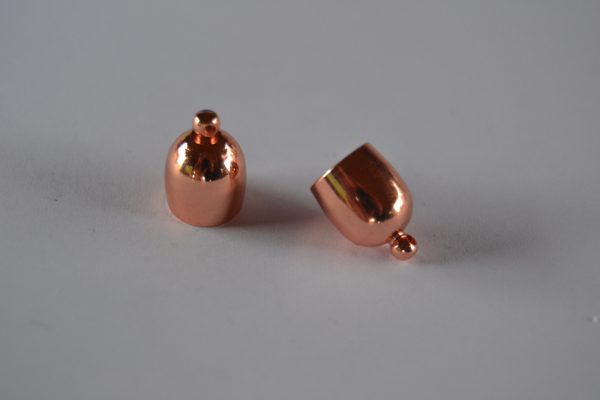 Rounded End Cap 8mm - Gold