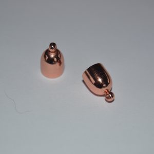 Rounded End Cap 6mm - Rose Gold