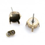 Oorbellen voor SS39 - 8mm - Bronze Plated - 19593