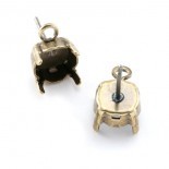 Oorbellen met oogje voor SS39 - 8mm - Bronze Plated - 2110079