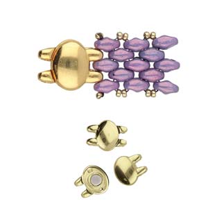 Magneetslot Superduo 10x13.2mm - Bronze - CYM-SD-012499-AB