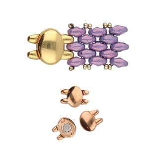 Magneetslot Superduo 10x13.2mm - Rose Gold - CYM-SD-012499-RG