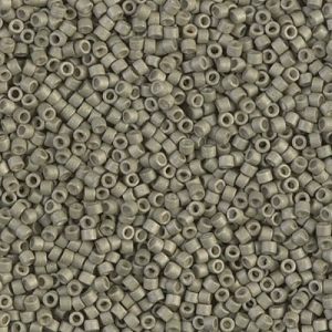 Delica Bead 11/0 - Vert Moyen Galvanized Mat - 1170(cr)