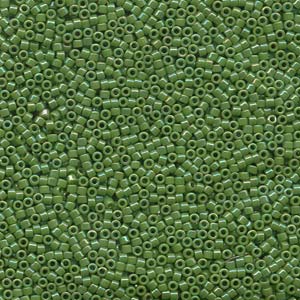 Delica Bead 11/0 - Opaque Green AB - 163