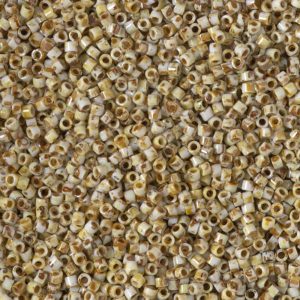 Delica Bead 11/0 - White Opaque Picasso - 2262(cr)