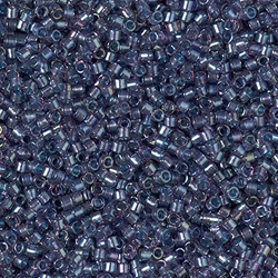 Delica Bead 11/0 - FANCY Lined - Anchor Grey - 2387
