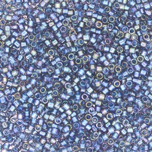 Delica Bead 11/0 - FANCY Lined * Anchor Grey - 2387