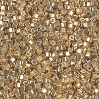 Cube beads 1.8mm - Gold Galvanized - 1052