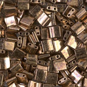 Tila Bead 5 x 5mm - Metallic Dark Bronze - 457