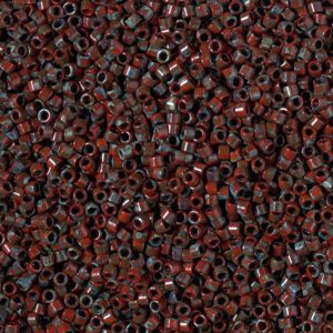 Delica Bead 11/0 - Opaque Red Picasso - 2263(cr)