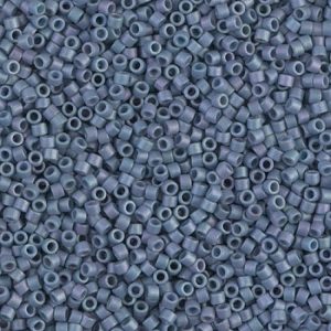 Delica Bead 11/0 - Mat Metallic Steel Blue Luster - 376
