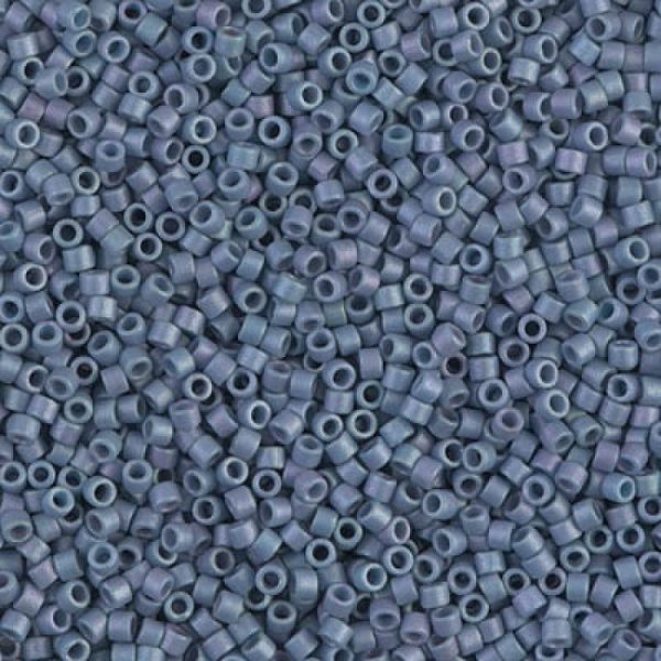 Delica Bead 11/0 - Mat Metallic Steel Blue Luster - 376