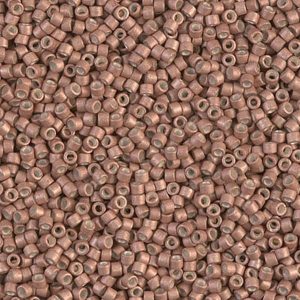 Delica Bead 11/0 - Brown Claire Galvanized Mat - 1165(cr)