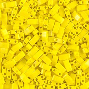 Half Tila bead 5x2.3mm - Opal Yellow - 404