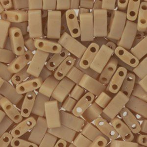 Half Tila bead 5x2.3mm - Crème Poire Opaque - 493(cr)