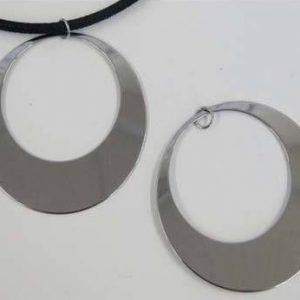 Hanger "Modern Circle" 50mm - Edelstaal - Silver - SSP551