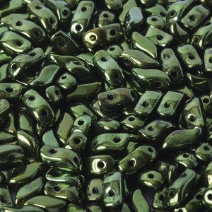Storm Duobeads 3 x 7 mm - Jet Red Luster - 23980/14495