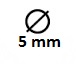 Kalotjes met oog 5mm
