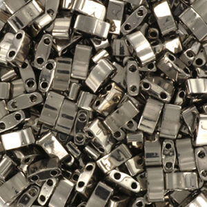 Half Tila bead 5x2.3mm - nickel plated - 190
