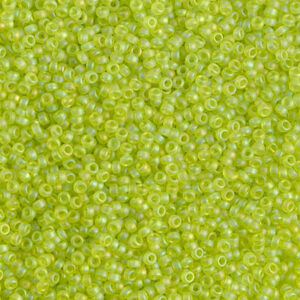 Rocaille 15/0 - Matte transparant chartreuse AB-143FR