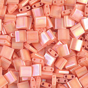 Tila Bead 5 x 5mm - Opaque Tea Rose Luster - 596