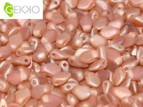 Gekko beads - 3x5mm - Crystal Apricot Medium Mat - 00030/29171