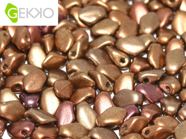 Gekko beads - 3x5mm - Metallic Mix - 01610