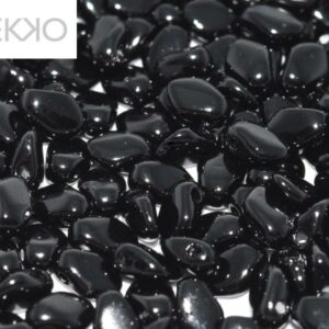 Gekko beads - 3x5mm - Jet - 23980