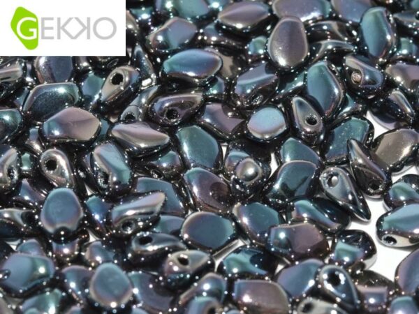 Gekko beads - 3x5mm - Jet Celsian Full - 23980/22500