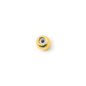 schuifslot bal 6mm met rubber - Gold