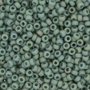 Rocaille 8/0 - Frosted Opaque Glaze Rainbow Celadon - 4701