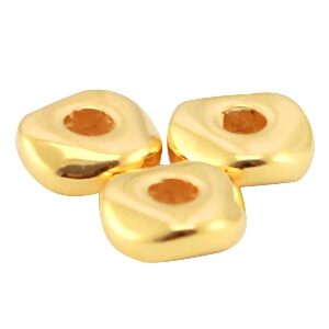 PROMOTIE  Tussenstukje  kraal 4.8x1.9mm  - gold  (nikkelvrij) - 28500 -  +/- 60st.