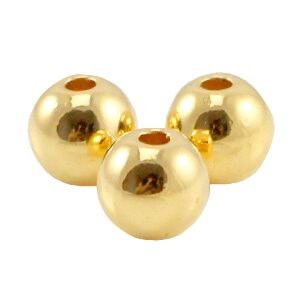 Tussenstukje  kraal bolletje 3.8mm - gold - 31828