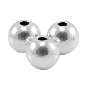Tussenstukje  kraal bolletje 3.8mm - silver - 31830