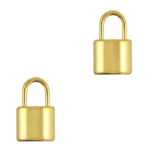 Bedeltje LOCK - Edelstaal Gold - 71284
