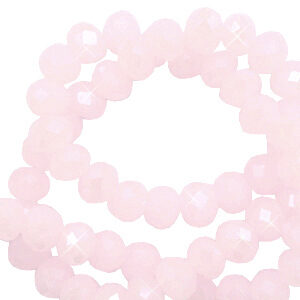Briolette top quality - 4x3mm - Blush pink pearl shine coating - 72206
