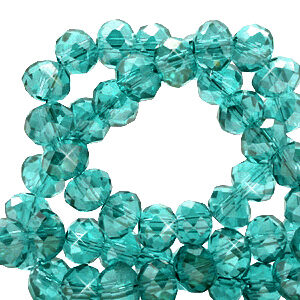 Briolette top quality - 4x3mm - Viridian green pearl shine coating - 72227