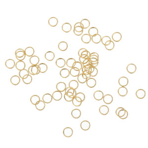 Ringetjes enkel - 3,5 mm - Edelstaal Gold - PROMO per 50 stuks