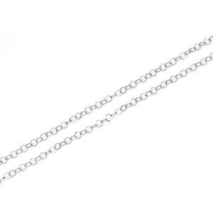 Edelstaal Ketting fijn rond - 3mm - Silver - B0108150 - PROMOTIE per 5 meter
