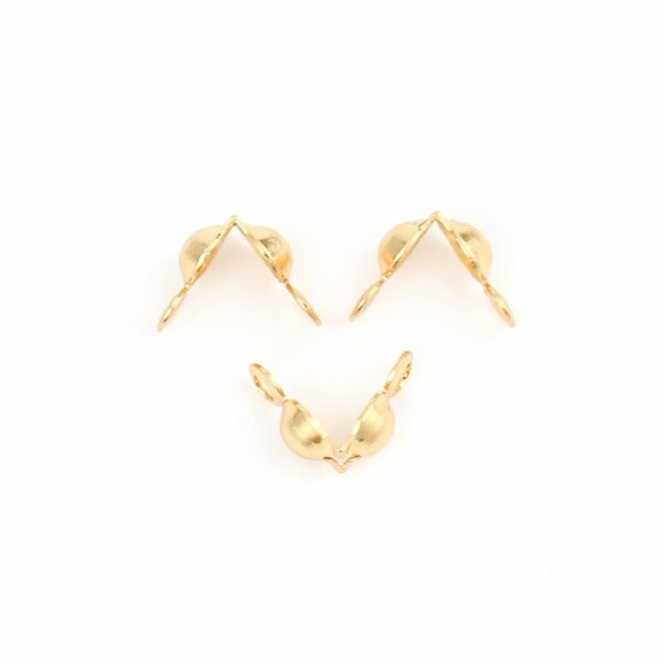 Kalotjes met oog 4mm - Edelstaal - Gold - PROMOTIE 100 stuks - Afbeelding 3