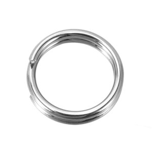 Ringetjes Dubbel 7mm EDELSTAAL - silver