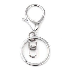 Sleutelhanger  + ring - 70x30mm - chromo plated