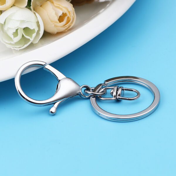 Sleutelhanger  + ring - 70x30mm - chromo plated - Afbeelding 3