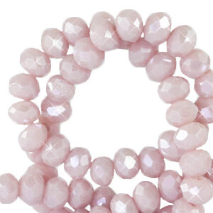 Briolette top quality - 4x3mm - Soft amethyst purple pearl shine coating - 70178