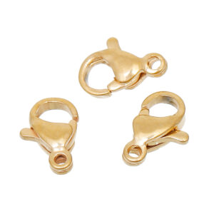 Karabijnslot 10mm - EDELSTAAL Gold -B0087366 - promotie per 10 stuks