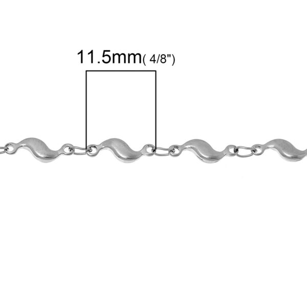 Edelstaal Ketting Silver 'S' schakel - B69983 - Afbeelding 2
