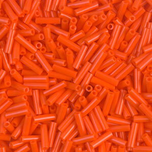 Bugle Bead 6mm - opaque orange - 406