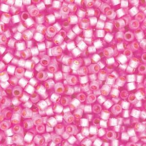 Delica Bead 11/0 - Duracoat Semi-Frosted S/L Dyed Pink Parfait - 2174