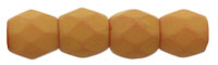 Firepolish Facet 3mm - Saturated Pumpkin