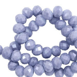 Briolette top quality - 8x6mm - Lavender purple pearl shine coating - 60940